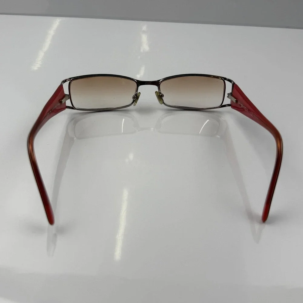 Vogue Sunglasses Womens Red Black Brown Gradient Square Metal Frame VO 3579 756